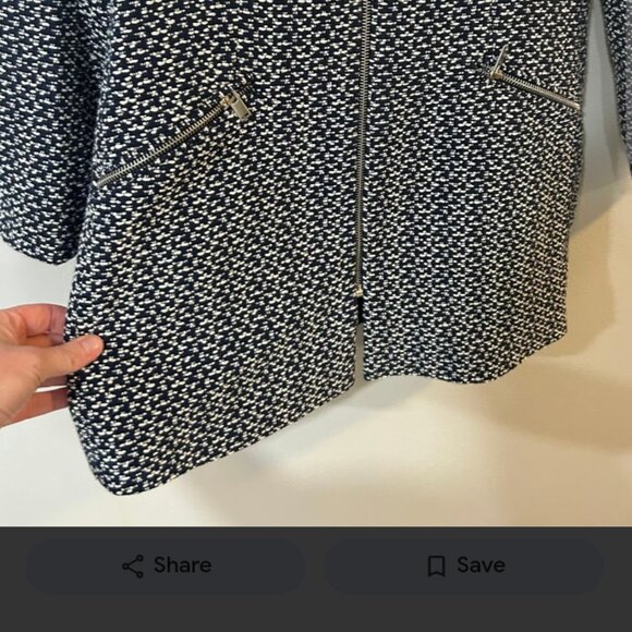 Tweed Long Blazer Coat - Picture 6 of 6